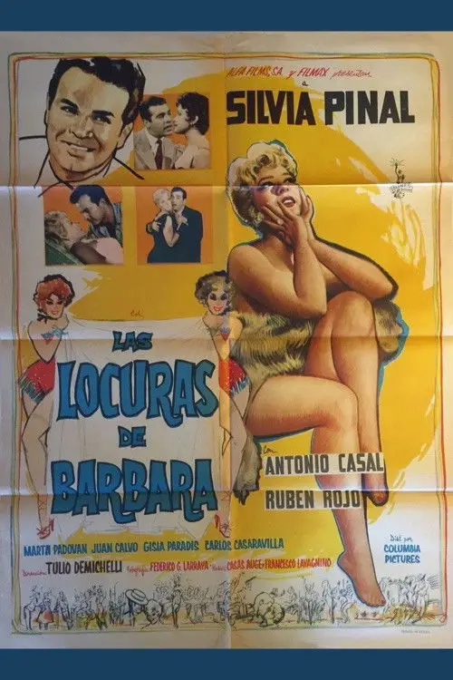 Movie poster "Las locuras de Bárbara"