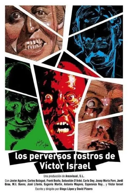 Movie poster "The Evil Faces of Víctor Israel"