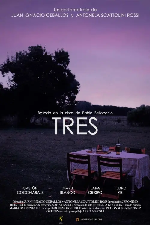 Movie poster "Tres"