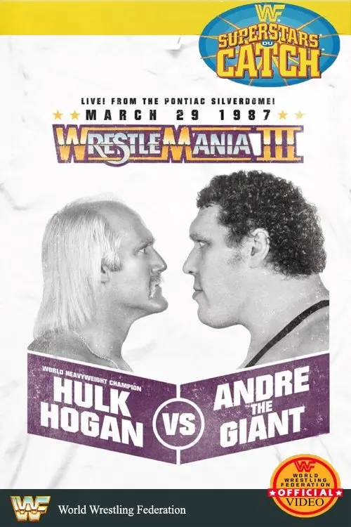 Movie poster "WWE WrestleMania III"