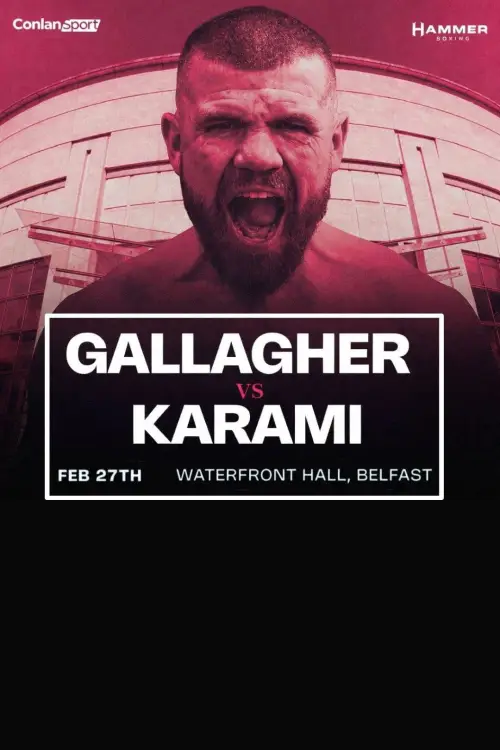 Movie poster "Paddy Gallagher vs. Bahadur Karami"