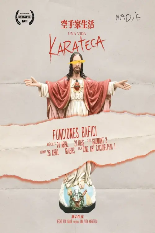 Movie poster "Una vida karateca"