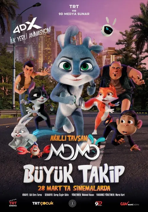 Movie poster "Akıllı Tavşan Momo: Büyük Takip"