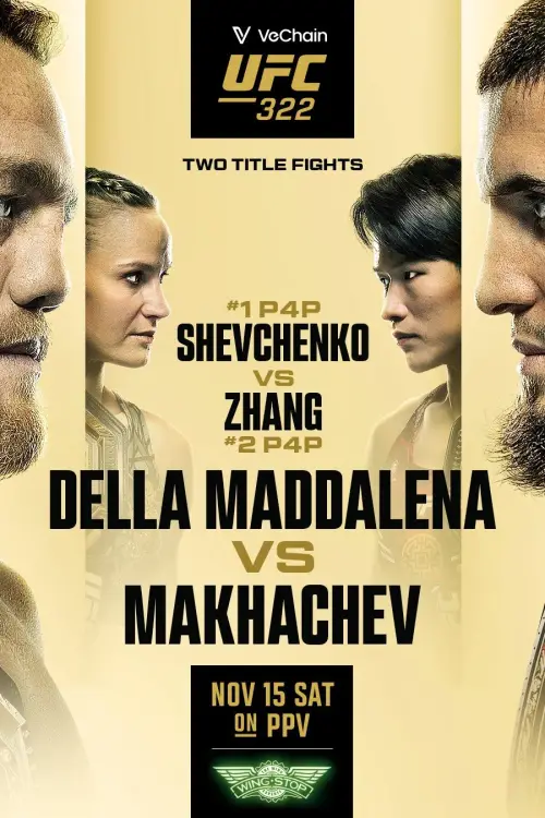 Movie poster "UFC 322: Della Maddalena vs. Makhachev"