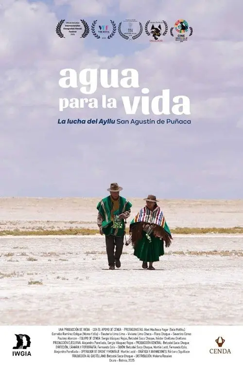 Movie poster "Agua para la vida. La lucha de Ayllu San Agustín de Puñaca"
