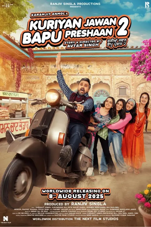 Movie poster "Kuriyan Jawan Baapu Preshaan 2"