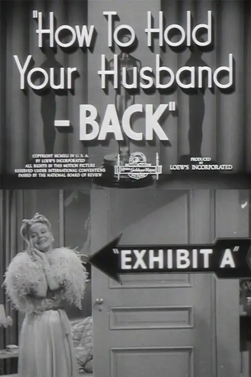 Movie poster "How to Hold Your Husband - BACK"