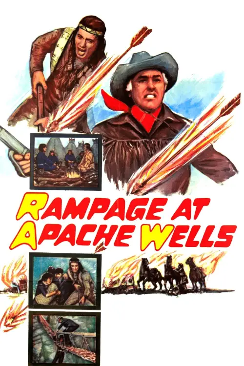 Movie poster "Rampage at Apache Wells"