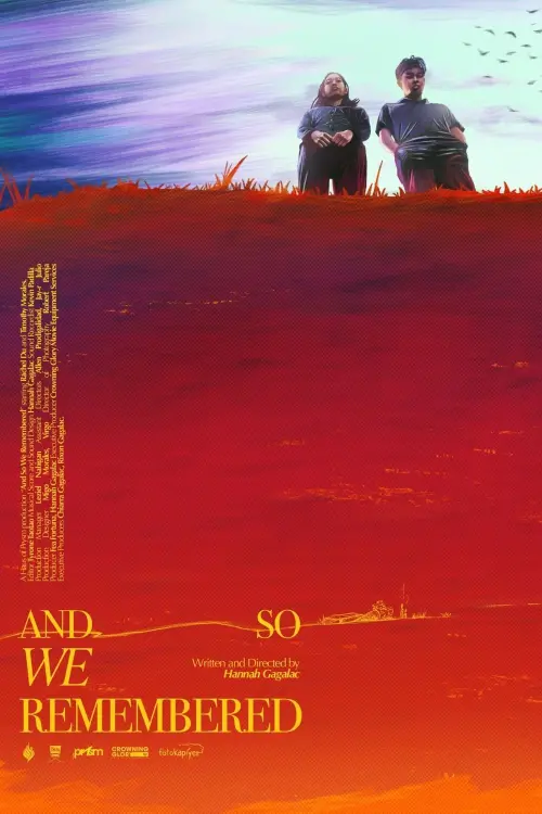 Movie poster "and so we remembered"