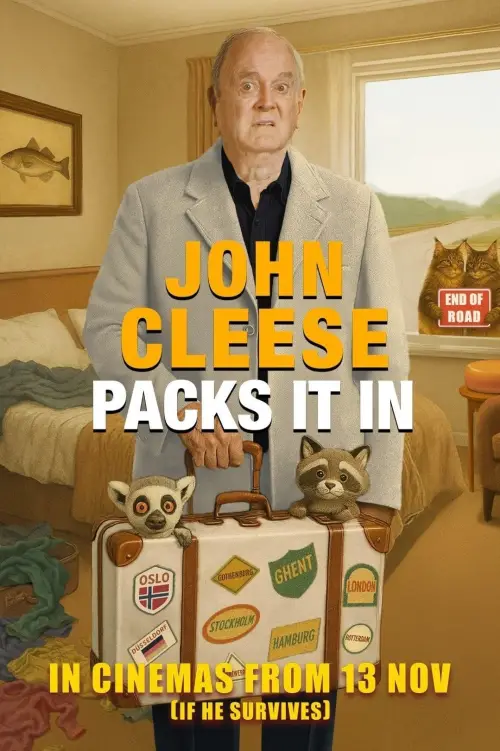 Movie poster "John Cleese Packs It In"