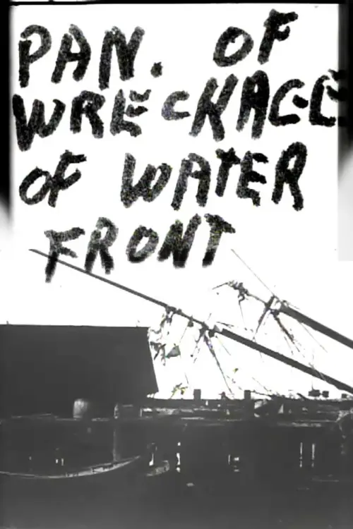 Movie poster "Panorama of Wreckage of Water Front"