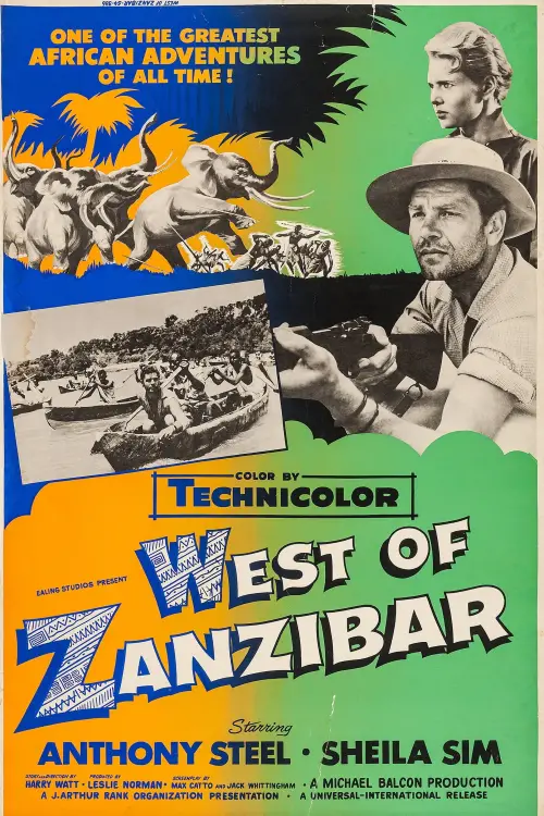 Movie poster "West of Zanzibar"