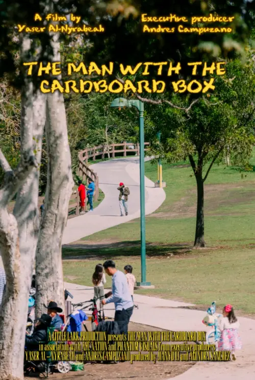 Movie poster "The Man With The Cardboard Box"