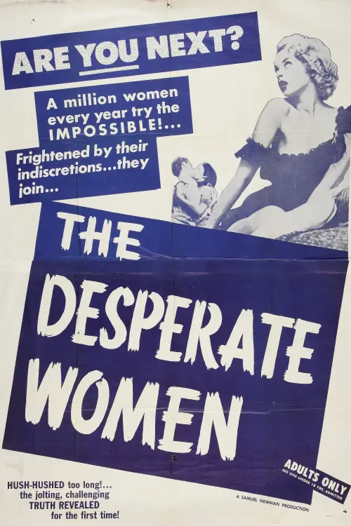 Movie poster "The Desperate Women"