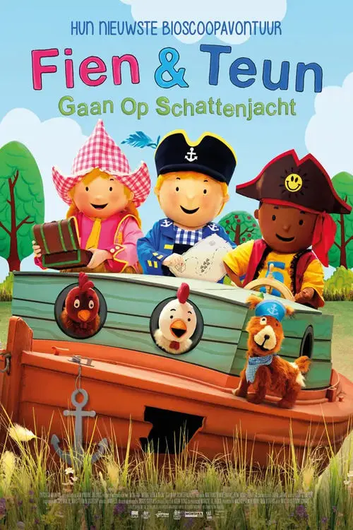 Movie poster "Fien & Teun: Gaan op schattenjacht"