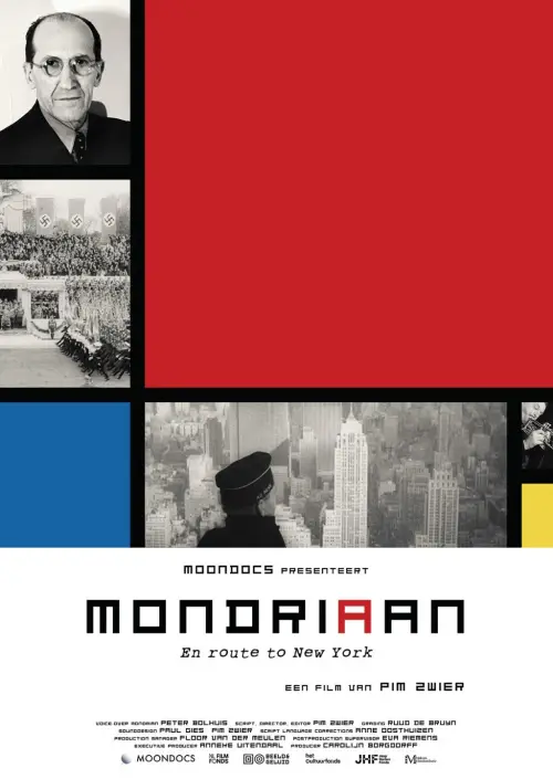 Movie poster "Mondria(a)n, en route to New York"