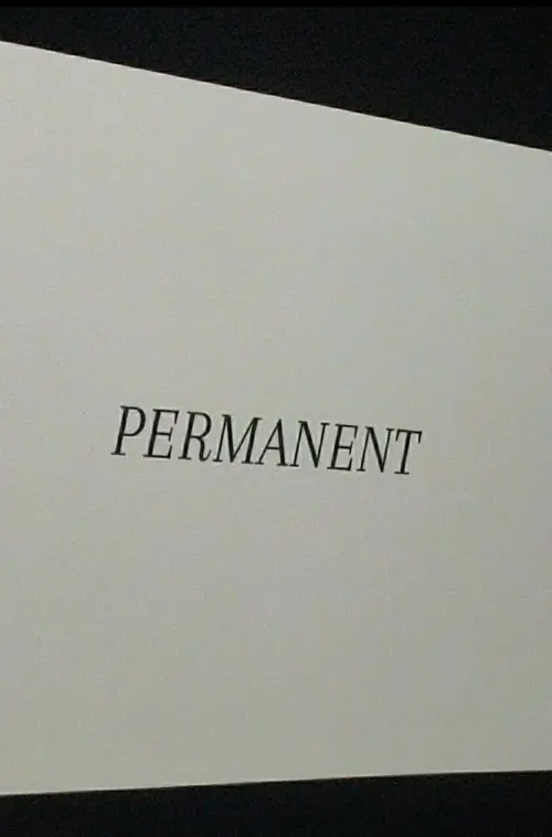 Movie poster "Permanent"