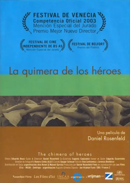 Movie poster "La quimera de los héroes"