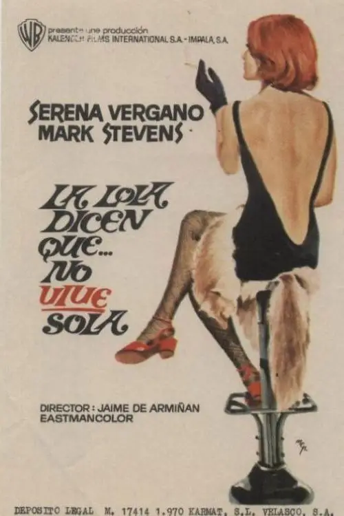 Movie poster "La Lola... dicen que no vive sola"