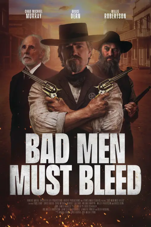 Movie poster "Bad Men Must Bleed"
