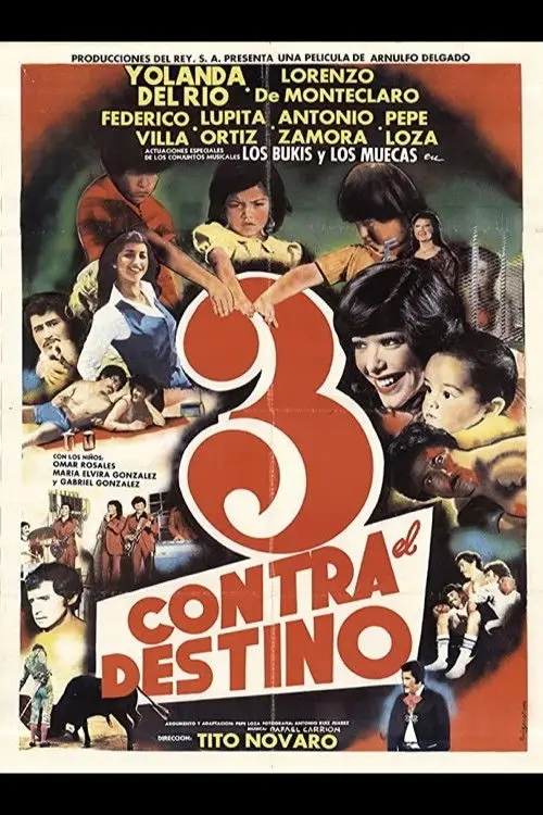 Movie poster "Tres contra el destino"