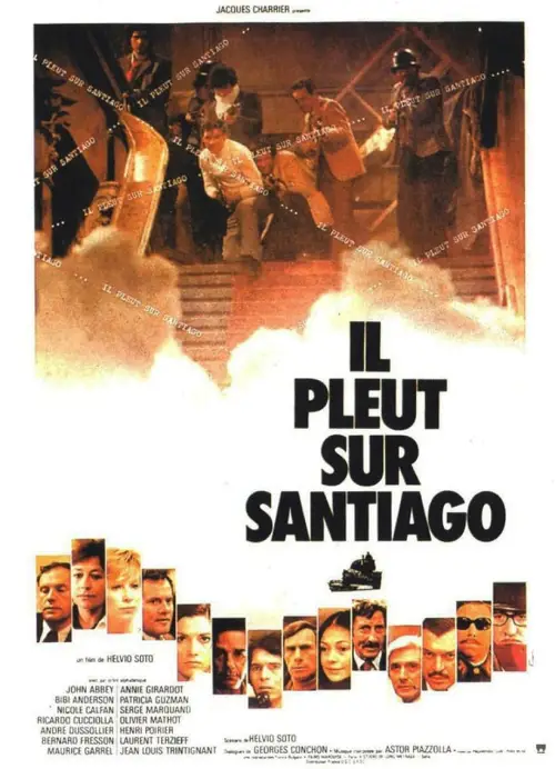 Movie poster "Rain over Santiago"