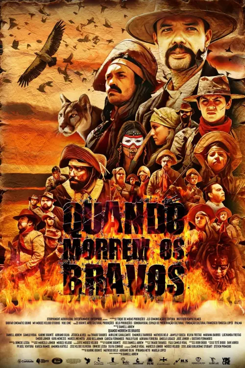 Movie poster "Quando Morrem os Bravos"