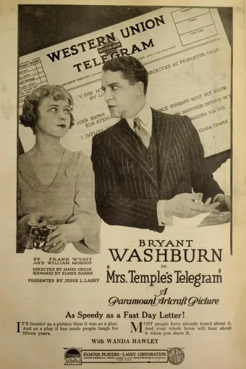 Movie poster "Mrs. Temple