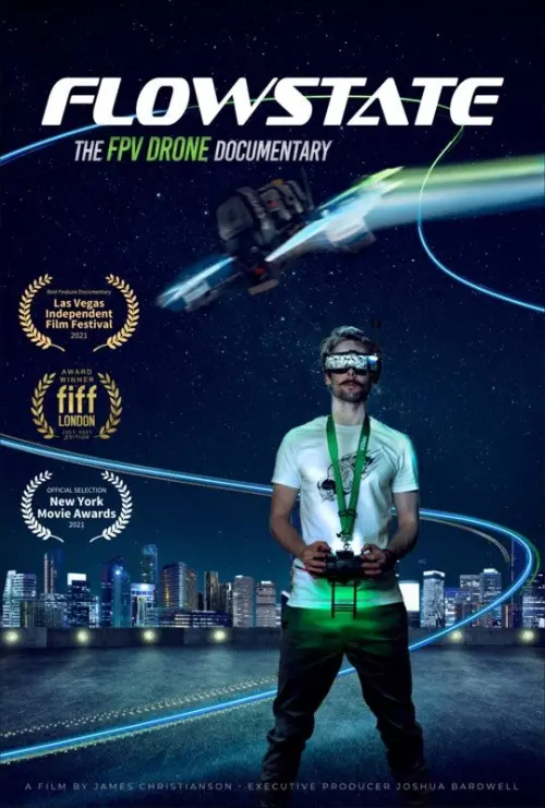 Movie poster "Flowstate: The FPV Drone Documentary"