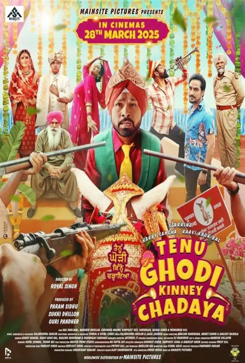 Movie poster "Tenu Ghodi Kinney Chadaya"