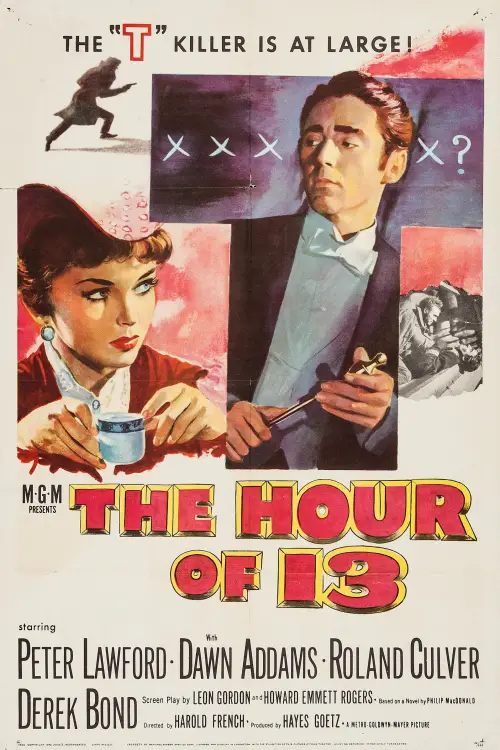 Movie poster "The Hour of 13"