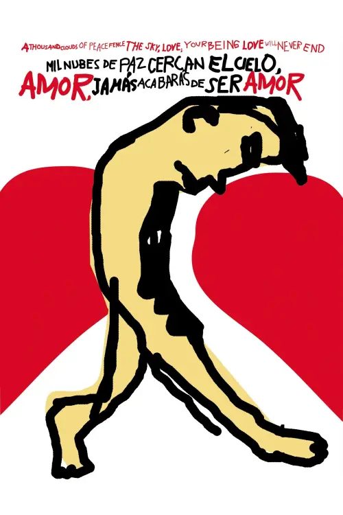 Movie poster "A Thousand Clouds of Peace Fence the Sky, Love; Your Being Love Will Never End"