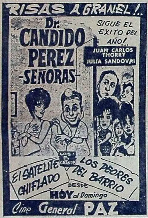 Movie poster "Dr. Cándido Pérez, Sras."