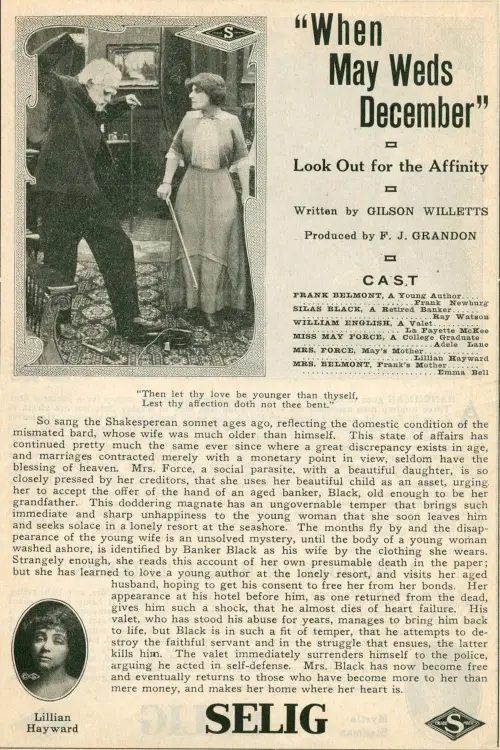 Movie poster "When May Weds December"