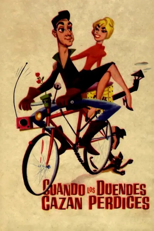 Movie poster "Cuando los duendes cazan perdices"