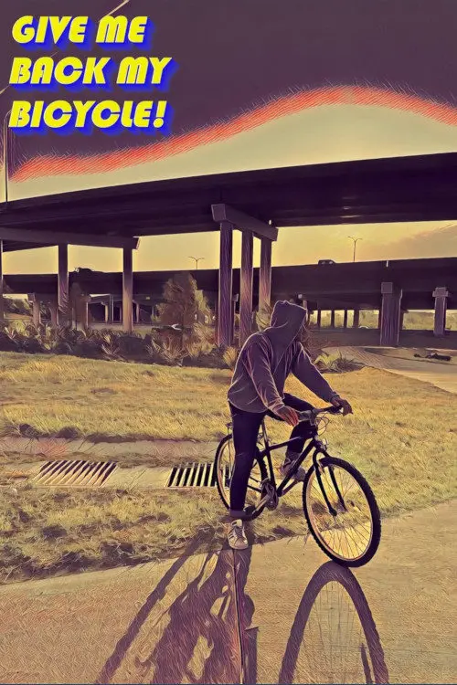 Movie poster "GIVE ME BACK MY BICYCLE!"