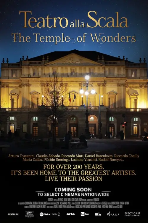 Movie poster "La Scala Theatre: the Temple of Wonders"