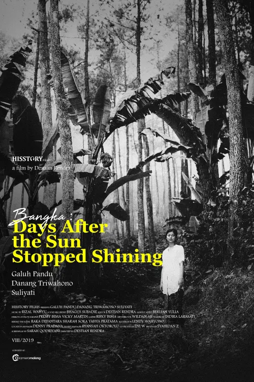 Movie poster "Bangka: Days After The Sun Stopped Shining"