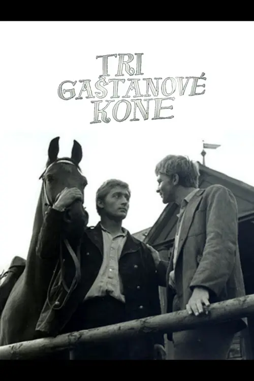 Movie poster "Tri gaštanové kone"