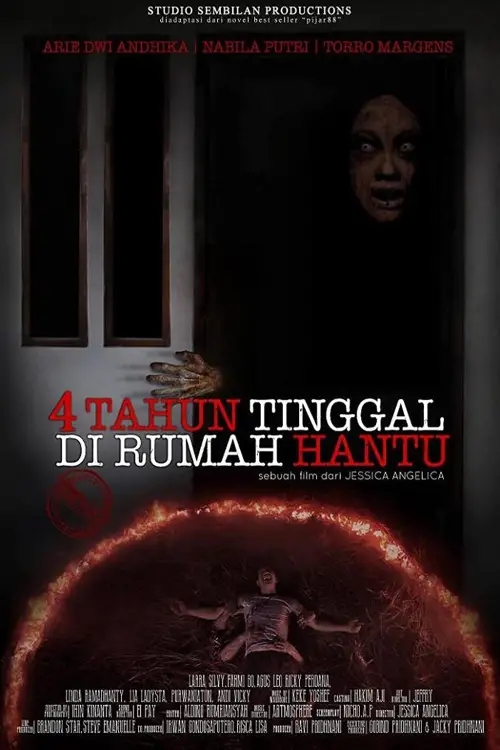 Movie poster "4 Tahun Tinggal di Rumah Hantu"