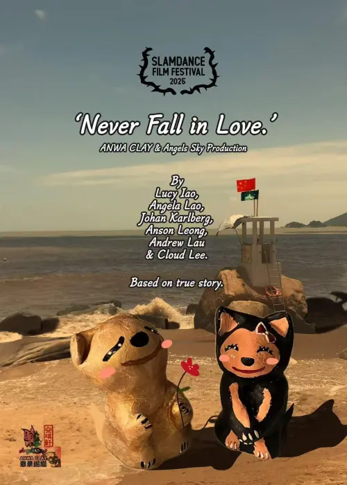 Movie poster "Never Fall in Love."
