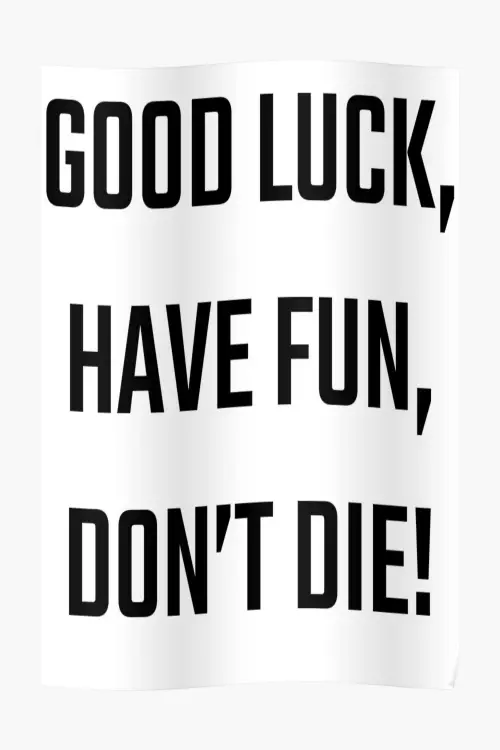 Movie poster "Good Luck, Have Fun, Don