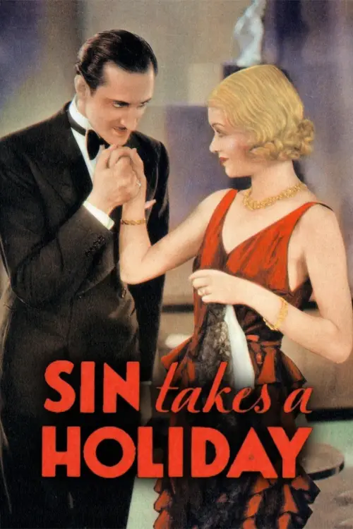 Movie poster "Sin Takes a Holiday"