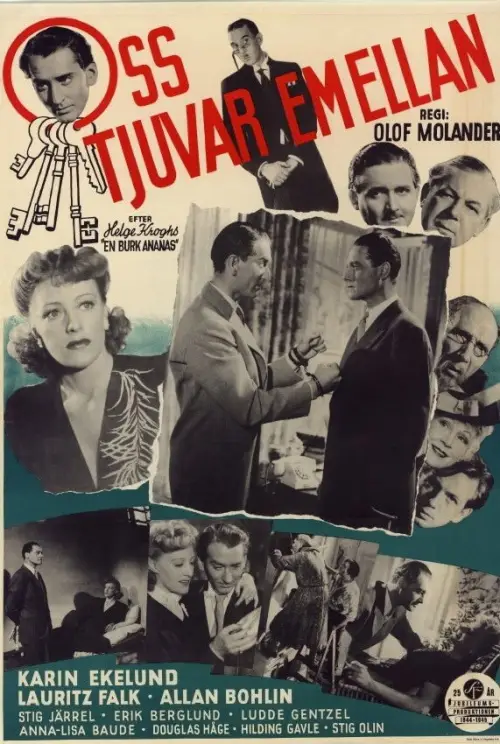 Movie poster "Oss tjuvar emellan eller en burk ananas"