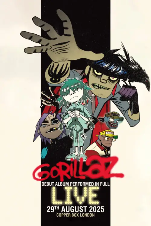 Movie poster "Gorillaz Live (YouTube Music Nights)"