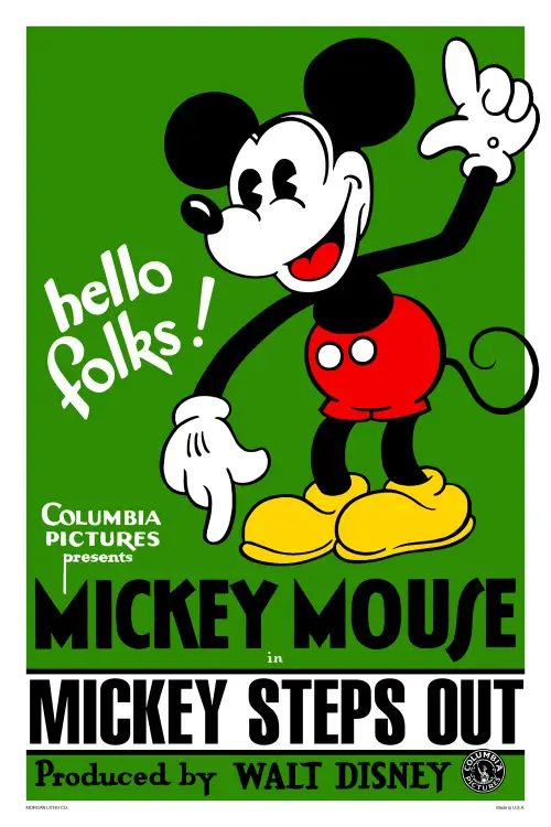 Movie poster "Mickey Steps Out"