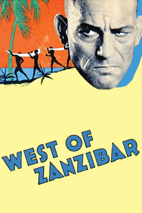 Movie poster "West of Zanzibar"