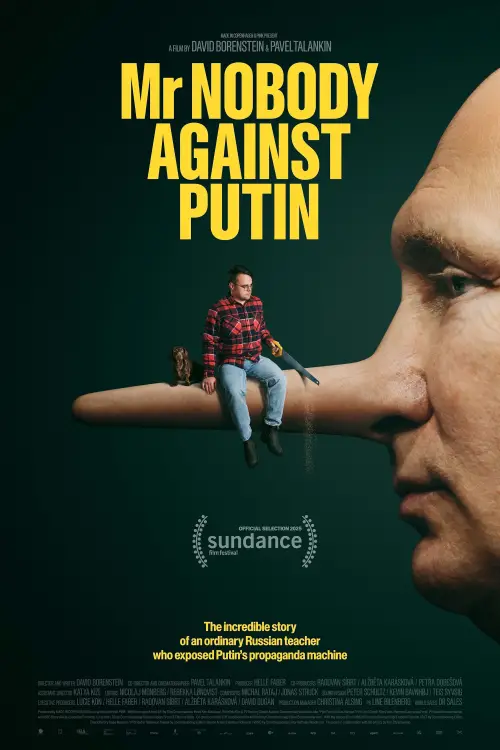 Movie poster "Mr. Nobody Against Putin"