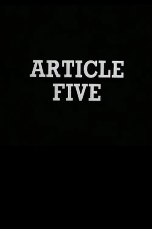Movie poster "Article Five"