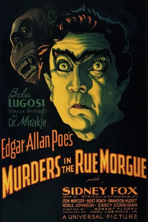Movie poster "Murders in the Rue Morgue"